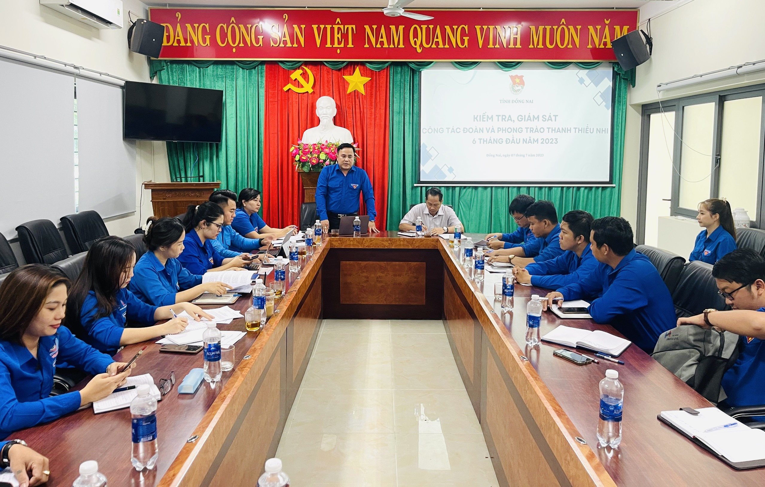 Kiểm tra công tác đoàn và phong trào thanh thiếu nhi 6 tháng đầu năm 2023